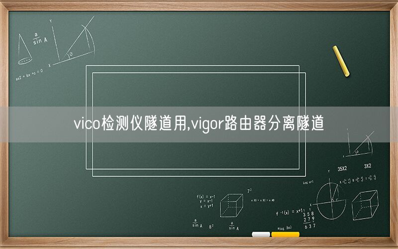 vico检测仪隧道用,vigor路由器分离隧道